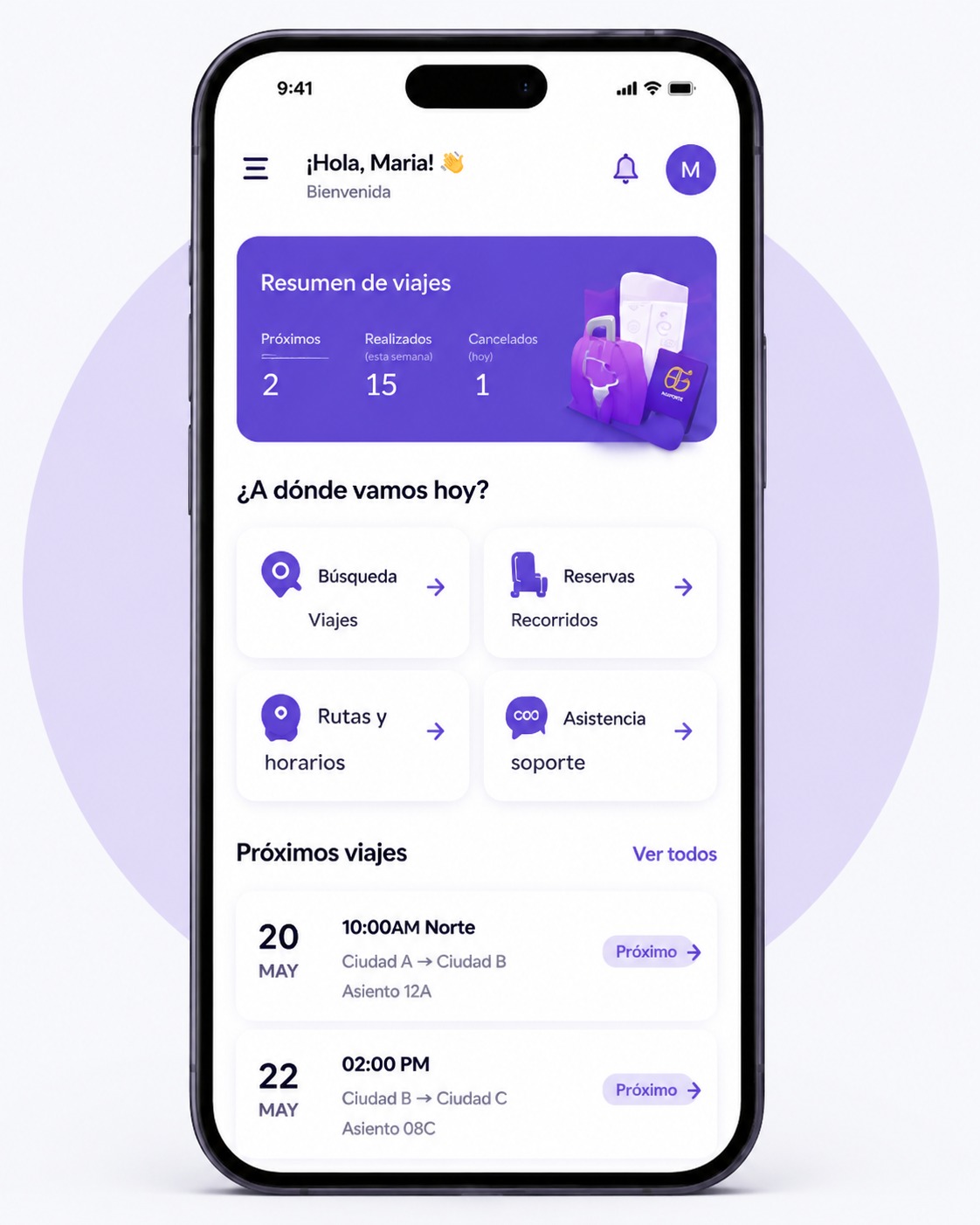 App para pasajeros